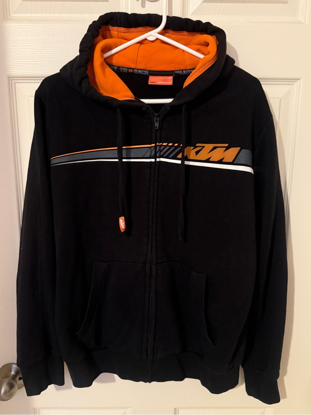 KTM Men’s Black & Orange Full-Zip Hoodie